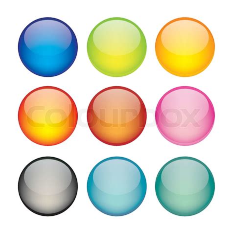 Set Of Network Sphere Icons Stock Vector Colourbox
