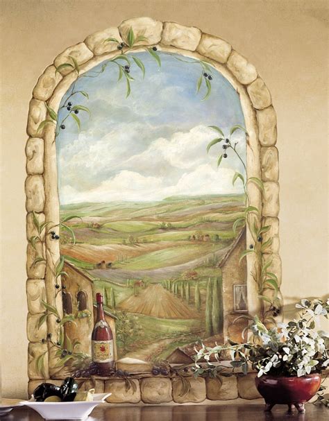 Tuscan View Wall Mural Mid Size Wall Murals The Mural Store