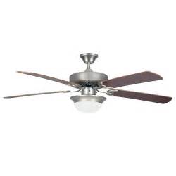 Home decorators collection brette 23 in. Hugger 52 in. LED Indoor Brushed Nickel Ceiling Fan with ...