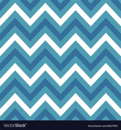 Blue Chevron Retro Decorative Pattern Background Vector Image