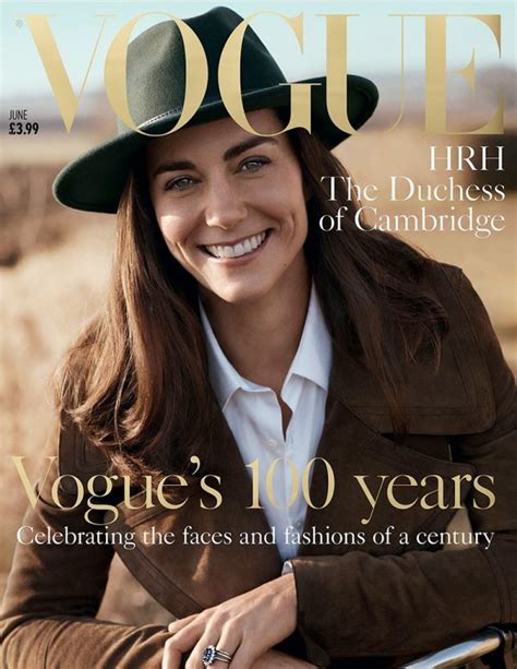 Kate Middleton Poses On Her First Magazine Cover For Vogue Uks 100th
