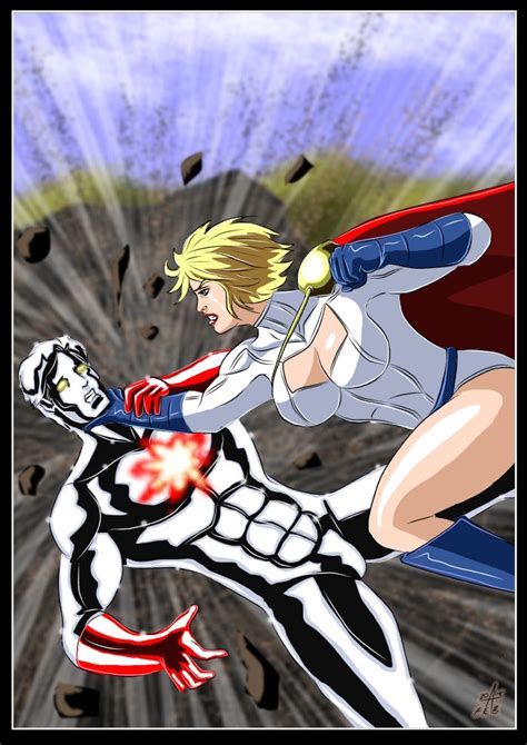 Generation Lost Powergirl Vs Captain Atom By Adamantis On Deviantart