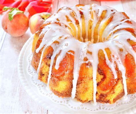 Best Peach Cobbler Pound Cake Recipe • The Fresh Cooky