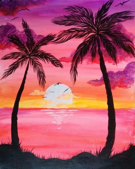 Begin by drawing a straight, horizontal line. Easy Sunset Drawing at GetDrawings | Free download