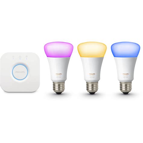 Philips Hue White And Color Ambiance A19 Starter Kit 464479 Bandh