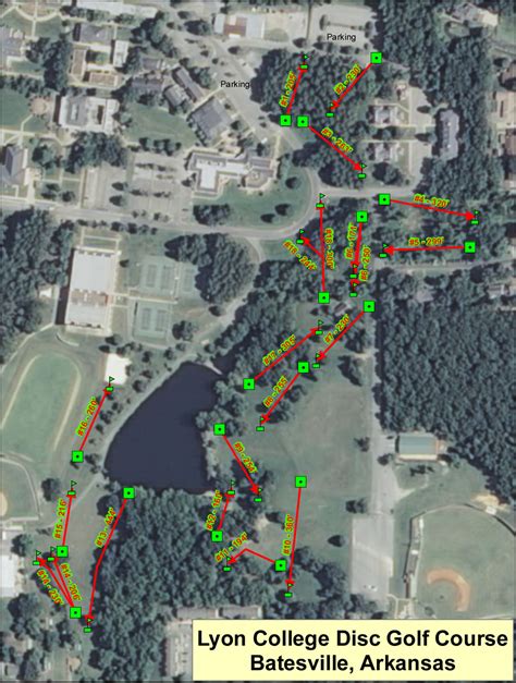 The Course At Lyon College Professional Disc Golf Association