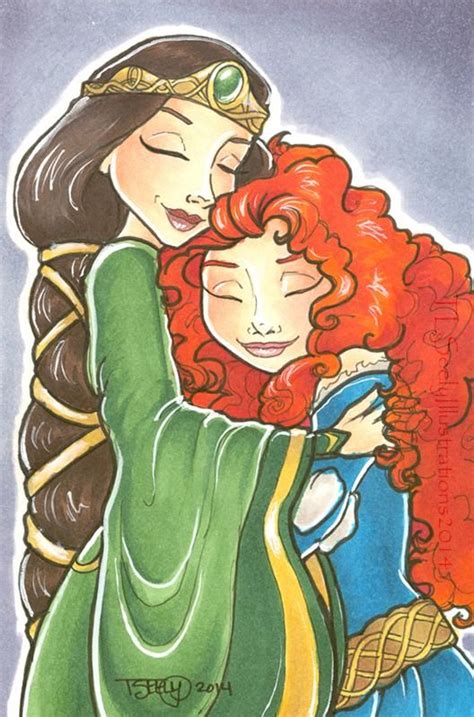 Merida And Elinor By TLSeely On DeviantArt Disney Paintings Disney Drawings Disney Art