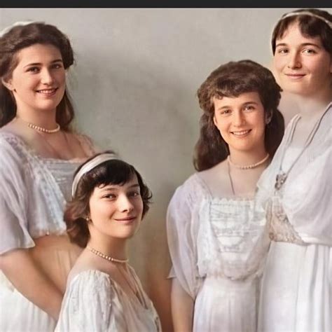Grand Princesses Maria Tatiana Anastasia And Olga Romanov Sisters