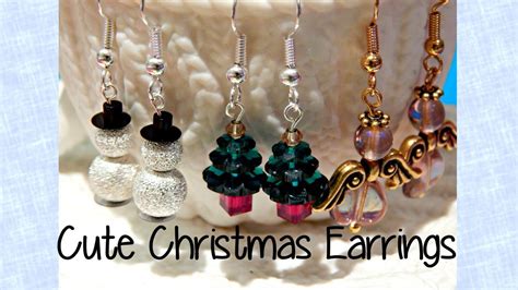 Diy Easy Cute Christmas Earrings The Corner Of Craft My Crafts And