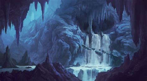 Ice Cavern Landscape Concept Landscape Scenery Landscape Art Fantasy
