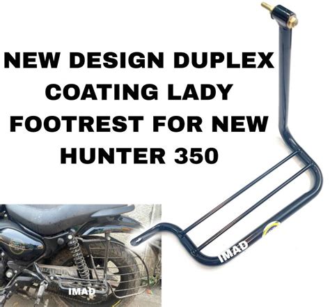 Imad Heavy Metal Duplex Coating Lady Footrest For Royal Enfield Hunter