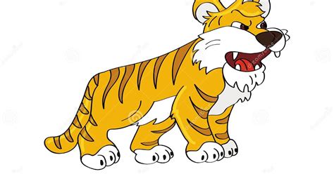 Transhu Roaring Bengal Tiger Cartoon
