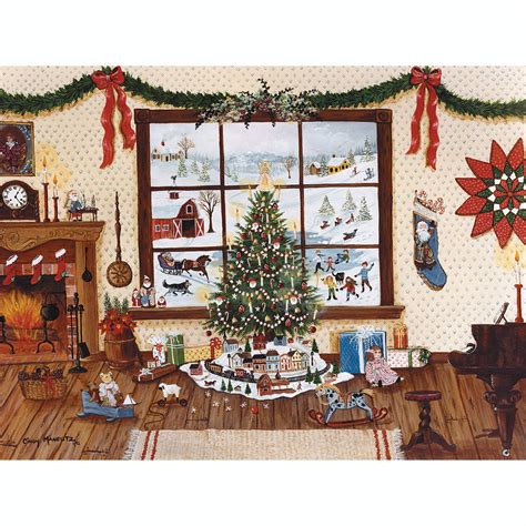 Christmas Morning 1000 Piece Jigsaw Puzzle Bits And Pieces