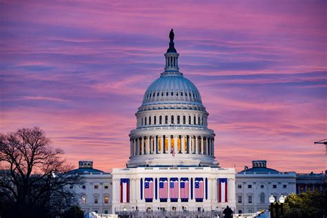 Us United States Capitol Building Inauguration Day Sunrise 3