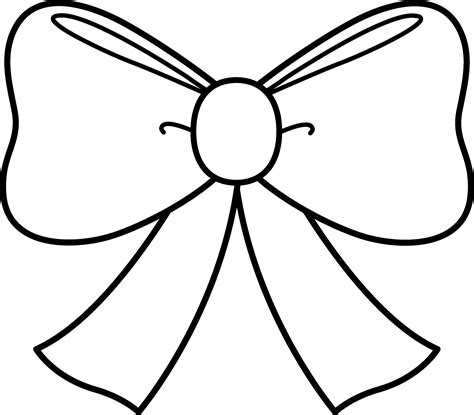 Free Coloring Pages Bow Clipart Bow Tie Template Bow Template