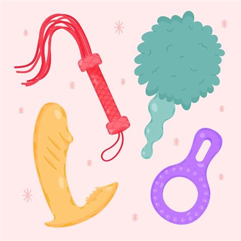 Premium Vector Hand Drawn Sex Toys Element Collection