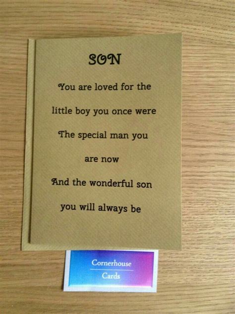 Birthday Card Birthday Verses For Cards Birthday Cards For Son