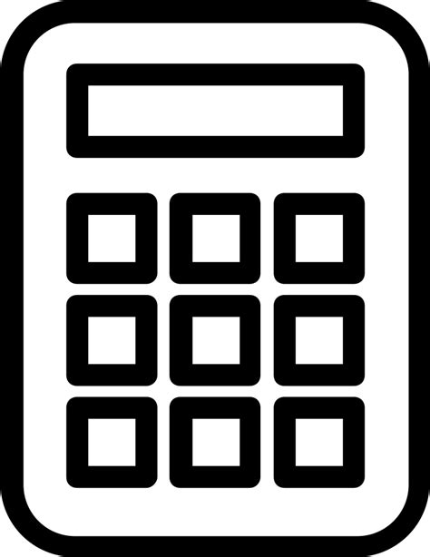 Calculator Free Icon Calculator Svg Clipart Large Size Png Image
