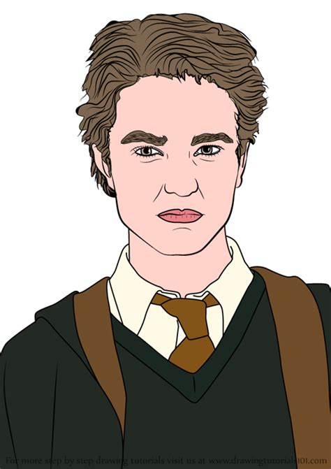 Learn How to Draw Cedric Diggory from Harry Potter (Harry ... Caran d'ache luminance colored pencils.