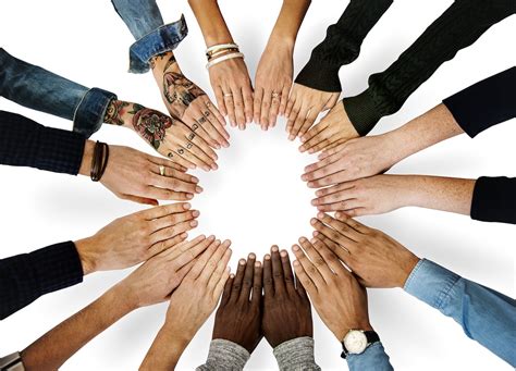 Diverse People Hands Together Partnership Royalty Free Stock Photo