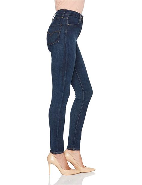 Levis Womens 721 High Rise Skinny Jeans Blue Blue Story Size 34 Short Qm5n Ebay