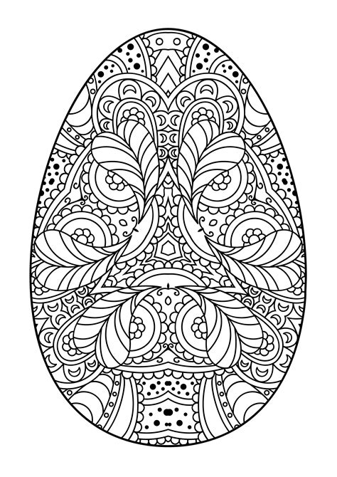 Egg Pattern For Easter Coloring Pages For You