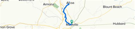 Maryville Alcoa Greenway Maryville To Mc Cycling Route 🚲 Bikemap
