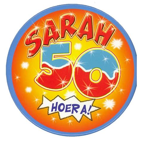 Sarah 50 Jaar Verjaardag Verjaardagskaarten Verjaardag