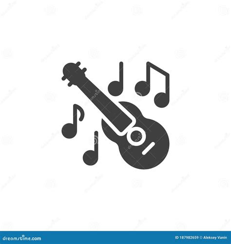 Guitar Music Vector Icon Stock Vector Illustration Of Music 187982659