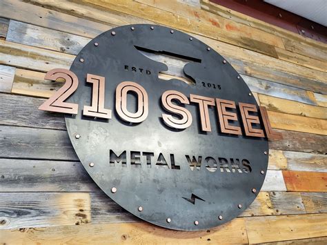Metal Company Business Signs Custom Made Metal Signage Storefront
