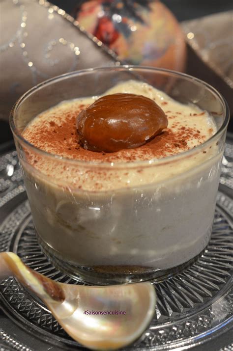Mousse légère à la crème de marron comme un tiramisu