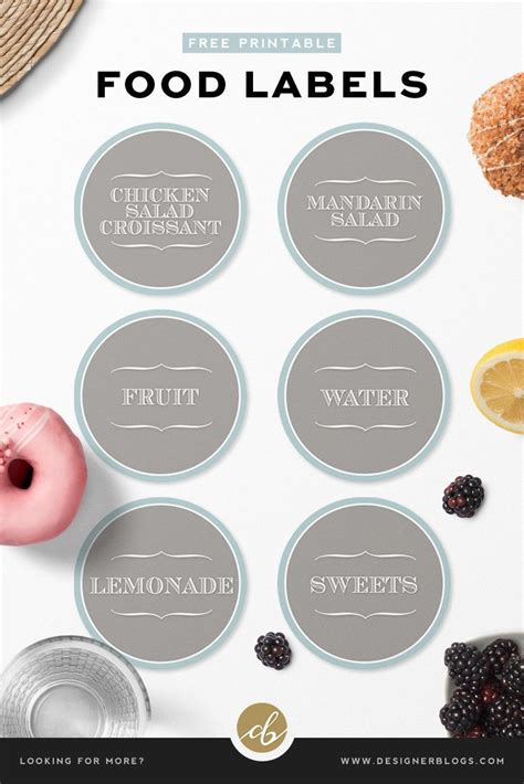 Homemade Food Labels Free Printable Designer Blogs Food Labels