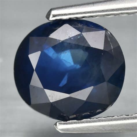 Deep Blue Natural Sapphire From Australia 67x6mm Oval Cut Etsy