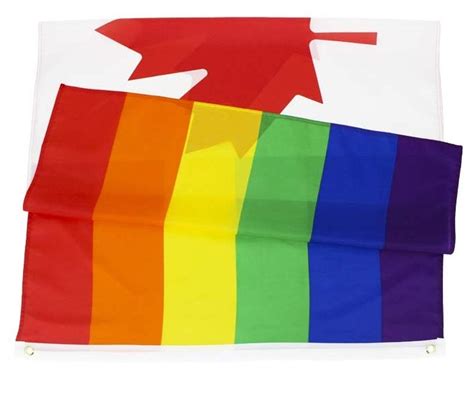 Canadian Gay Pride Flag 3 × 5 Fts Lgbt Canada Rainbow Banner Flags Buy 90150 センチメートルプライド Lgbt