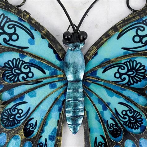 Garden Blue Butterfly Of Wall Decoration For Home And Garden Etsy