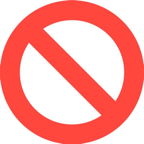 Blank No Entry Sign