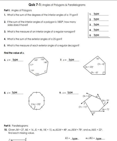 Concave · quadrilateral angle theorems . Unit 7 Polygons And Quadrilaterals Answers - Polygons and ...