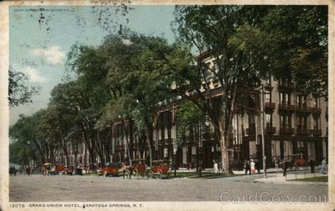 Grand Union Hotel Saratoga Springs Ny Postcard