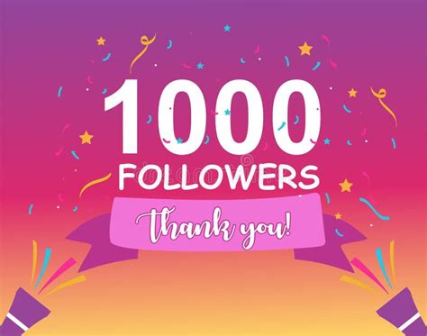 1000 Followers Post For Celebrating 1000 Followers In Social Media