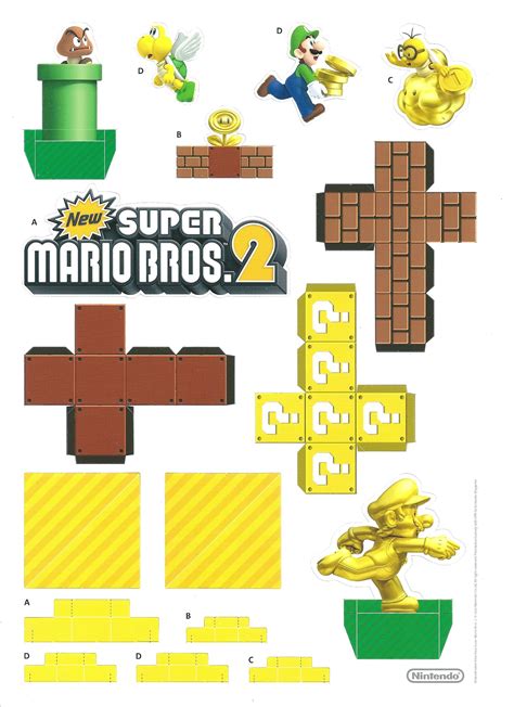 Papercraft Papercraft Mario Bros