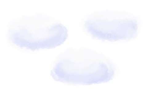 Fluffy Ball Shaped White Clouds Clipart Transparent Background Cloud