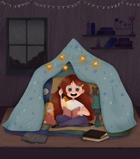The Full Illustration 📚🙆 Have You Ever Tried Making A Blanket Fort And
