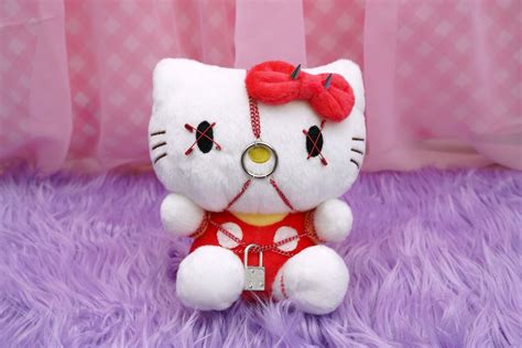 Mini Bondage Hello Kitty Plushie Stuffie Preorder Sanrio Etsy