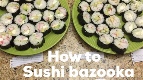 How To Make Sushi With Sushi Bazooka Instructionalrecipehow To Roll