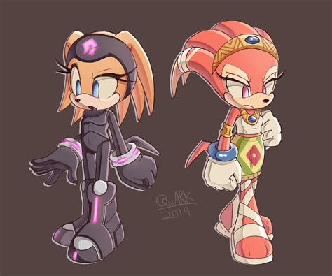 Tikal The Echidna And Shade The Echidna Sonic And 2 More Drawn By