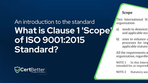 Understanding Clause 1 Scope Of Iso 9001 2015 With Examples Certbetter