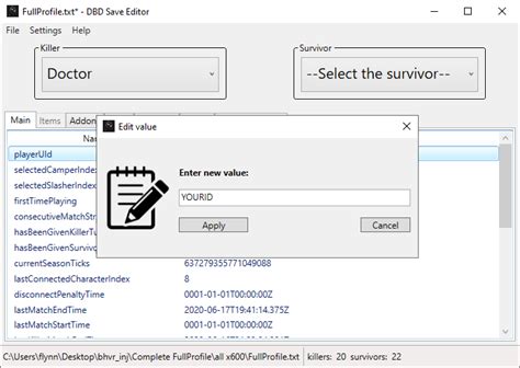 The scenario describes quite well what idea dead by daylight is based on, the new horror game from behavior interactive, published by starbreeze. Release Simple Save Editor for DBD - MPGH - MultiPlayer Game Hacking & Cheats