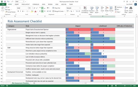 Risk Management Plan Template Ms Word Excel Templates Forms Checklists For Ms Office And