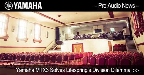 Yamaha Mtx3 Solves Lifesprings Division Dilemma
