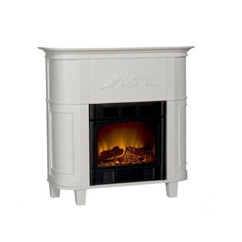Portable fireplace offers a wide selection of small portable electric fireplaces that are thirty inches or less in width. Southern Enterprises - Mayfair Ivory Petite Electric ...